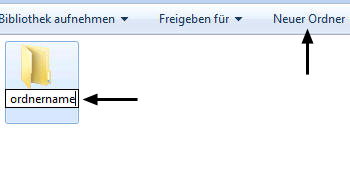 Ordner erstellen