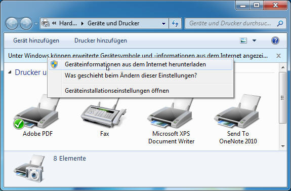 Drucker installieren