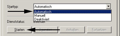 Starttyp auf Automatisch