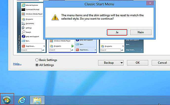 Windows 8 Startmenü wiederherstellen