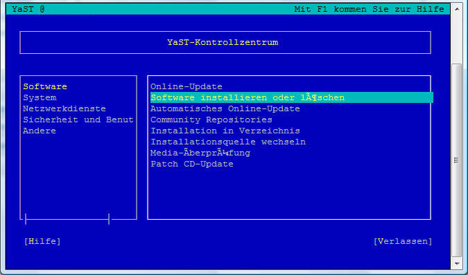 Software installieren