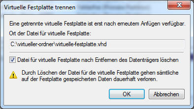 VHD-Datei löschen
