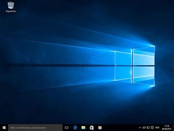 Der Desktop von Windows 10