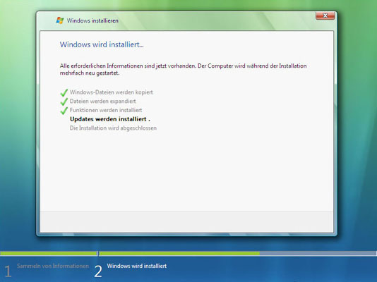 Installation von Updates