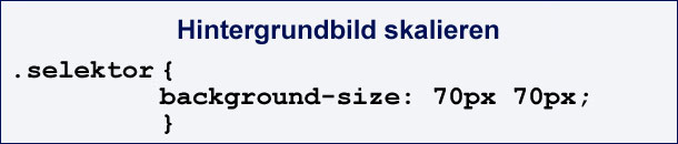 CSS-Code mit background-size