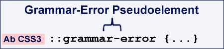 Grammar-Error Pseudoelement