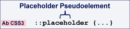 Placeholder Pseudoelement