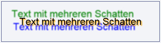 Mehrere Textschatten mit CSS