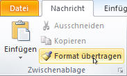 Übertragen von Formaten