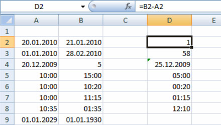 Excel Datum und Uhrzeit