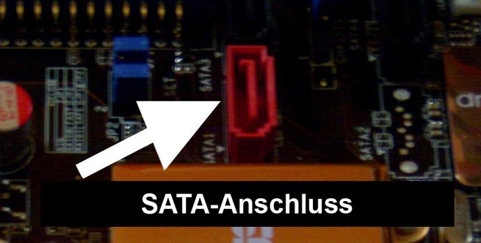SATA-Anschluss auf Mainboard