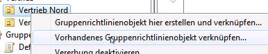 Gruppenrichtlinie verknüpfen