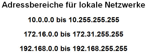 IP-Adressen für Firmennetzwerke