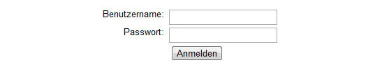 Anmeldeformular