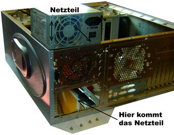 Netzteil vor dem Einbau