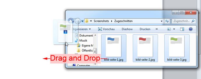 Screenshots in Word einfügen