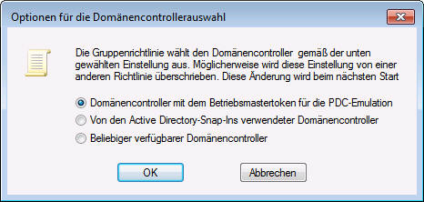 Domänencontrollerauswahl