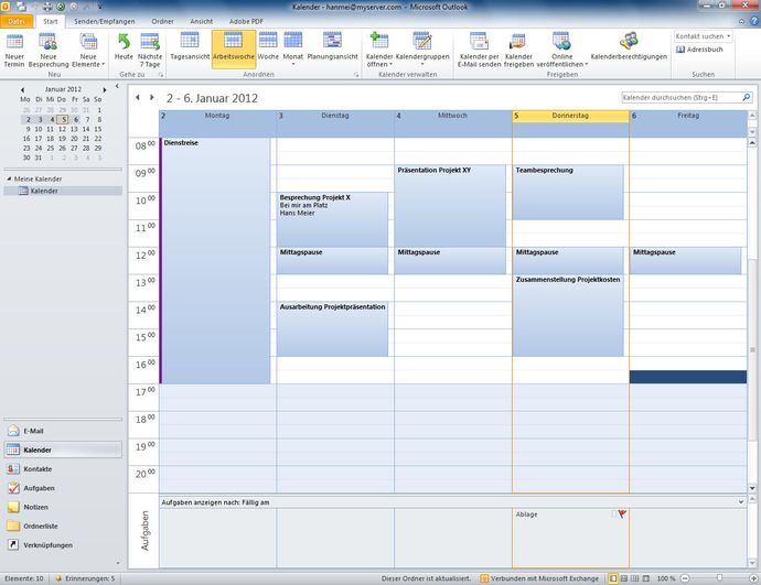 Outlook Kalender
