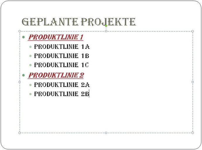 Texte bearbeiten in Powerpoint