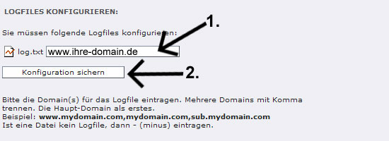 Awstats Konfiguration sichern