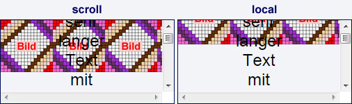 background-attachment: scroll und local