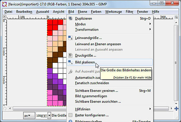 Favicon Mit Dem Bildbearbeitungsprogramm Gimp Erstellen