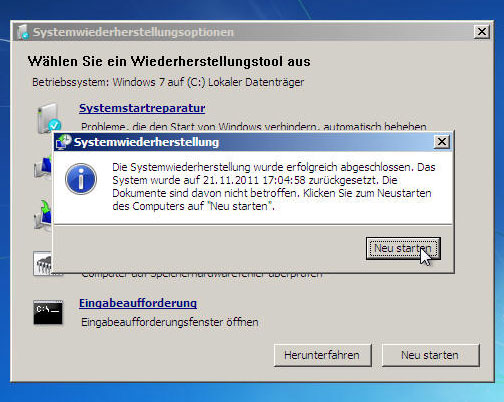 Computer neustarten Computer neustarten