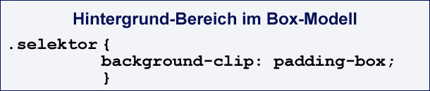 CSS-Code mit background-clip