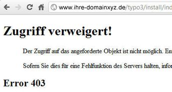 Domain aufrufen