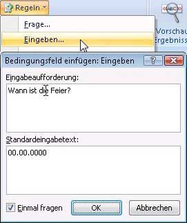 Eingabeaufforderung ohne Textmarke