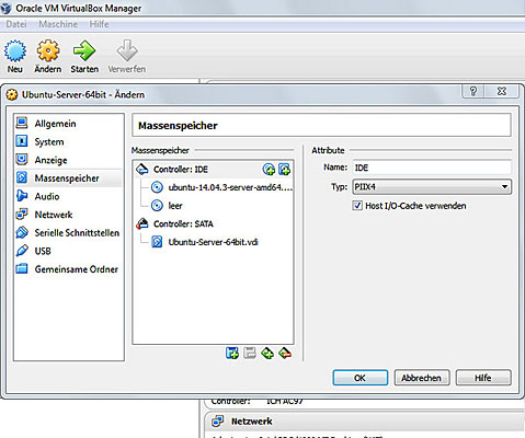 Eingebundene ISO-Datei in der Liste