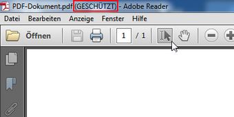 Geschützte PDF-Dokumente