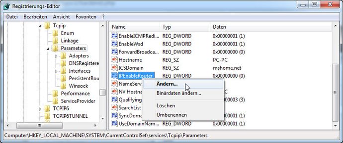 IPEnableRouter aktivieren