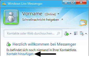 Messenger Kontakt hinzufügen