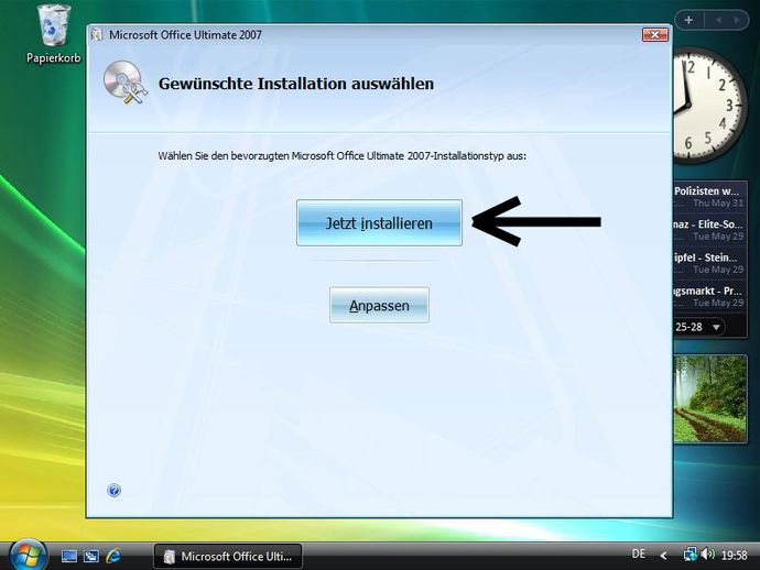 Office 2007 installieren