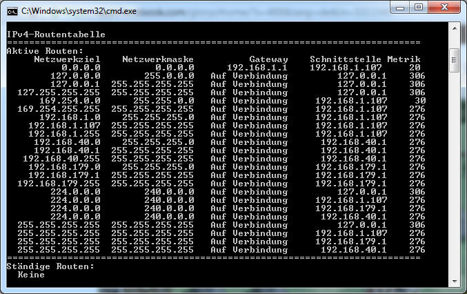 Routingtabelle