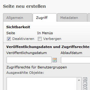 Seitenzugriff Seitenzugriff