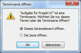 Serientermin bearbeiten