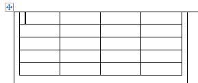 Tabelle in Zelle