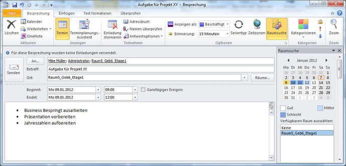 Terminplaner In Outlook Termin Planen Und Bearbeiten