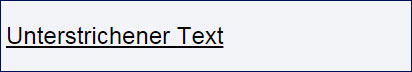 Unterstrichener Text mit text-decoration
