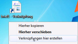 Verknüpfung erstellen