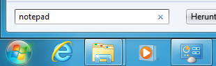 Notepad aufrufen