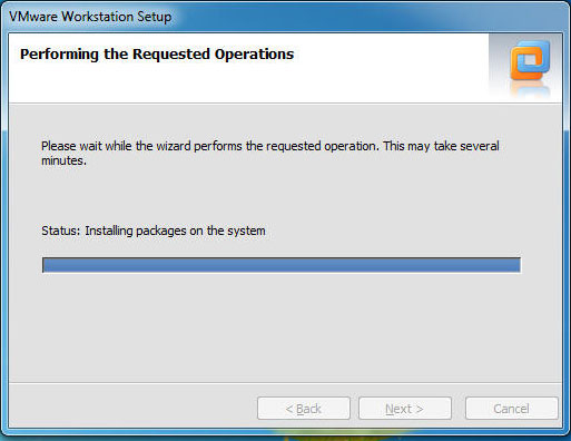 VMware Installationsvorgangs