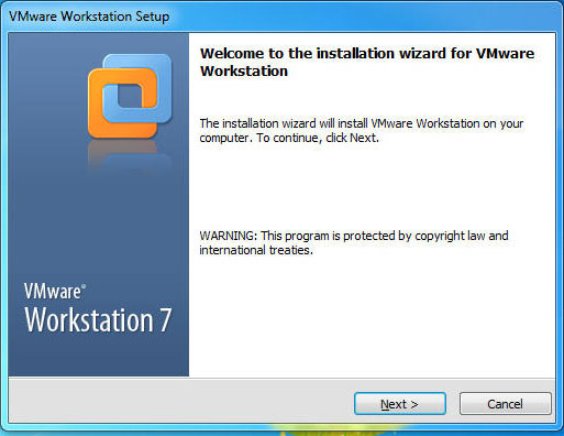 Willkommensbild VMware
