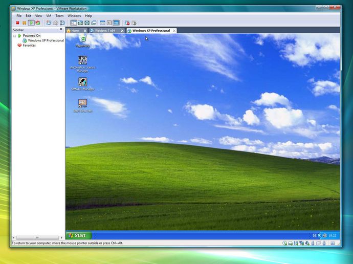 Windows XP Mode ohne Ingegration ins Hostsystem